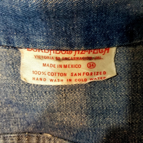 VTG 60s/70s Mexican Embroidered Jean Jacket - Picture 2 of 13